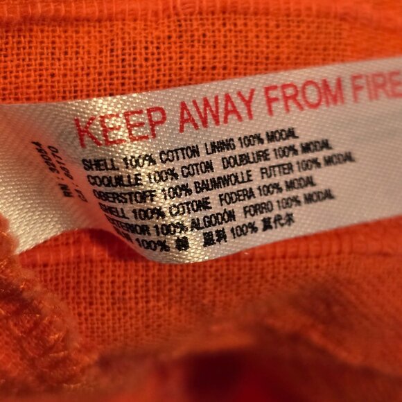 Free People Dress Catch The Light Orange Short Sleeve Womens Medium - Picture 10 of 11